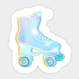 Retro quad roller skates Sticker